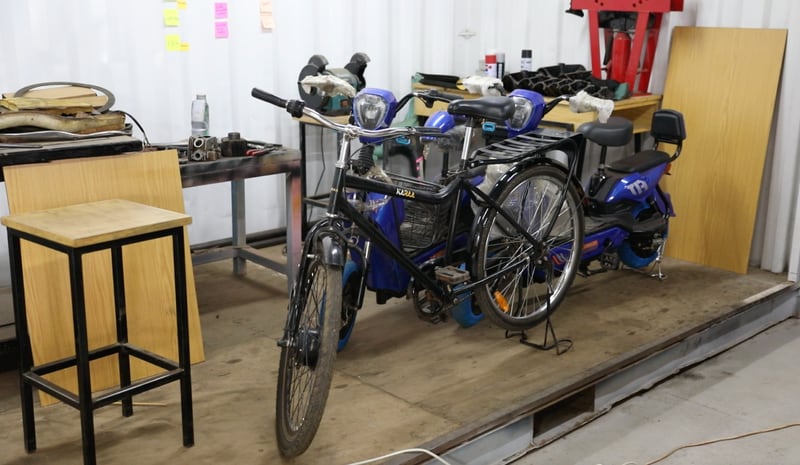 The Karaa Africa electric bikes aim to cut costs and emissions. Janelle Meager / The National
