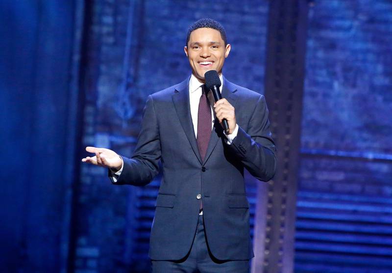 CHICAGO, IL - OCTOBER 16:  Trevor Noah on The Daily Show Undesked Chicago 2017: Lets Do This Before It Gets Too Damn Cold  Comedy Centrals The Daily Show with Trevor Noah taping Monday, October 16 through Thursday, October 19 from Chicagos The Athenaeum Theatre and airing nightly at 11:00 p.m. ET/PT, 10:00 p.m. CT on October 16, 2017 in Chicago, Illinois.  (Photo by Jeff Schear/Getty Images for Comedy Central)