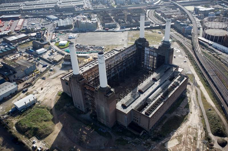 An aerial view of Battersea Power Station in 2008. Photo: FTI Consulting