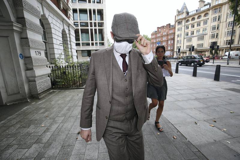 Probationary Metropolitan Police officer Benjamin Hannam, 22, of Galahad Road, Enfield, north London, leaves Westminster Magistrates' Court, London, where he appeared in court charged with being a member of the banned neo-Nazi group National Action. (Photo by Jonathan Brady/PA Images via Getty Images)
