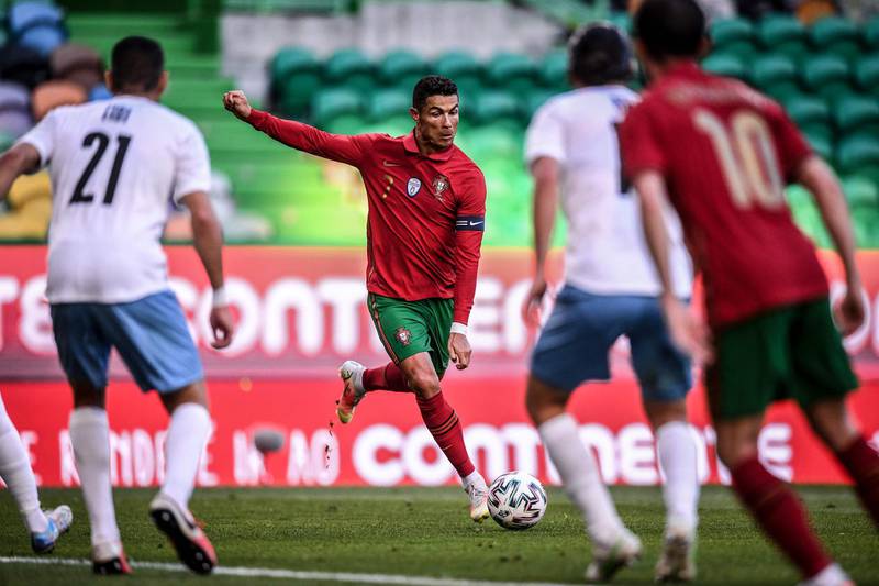 Portugal's forward Cristiano Ronaldo in action. AFP