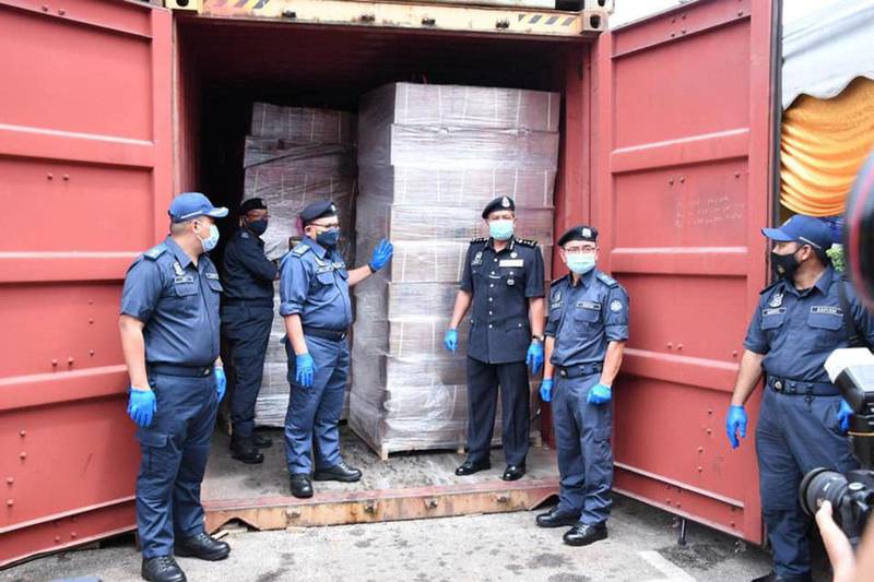 The Malaysian Customs seized captagon. Courtesy Royal Malaysian Customs Department