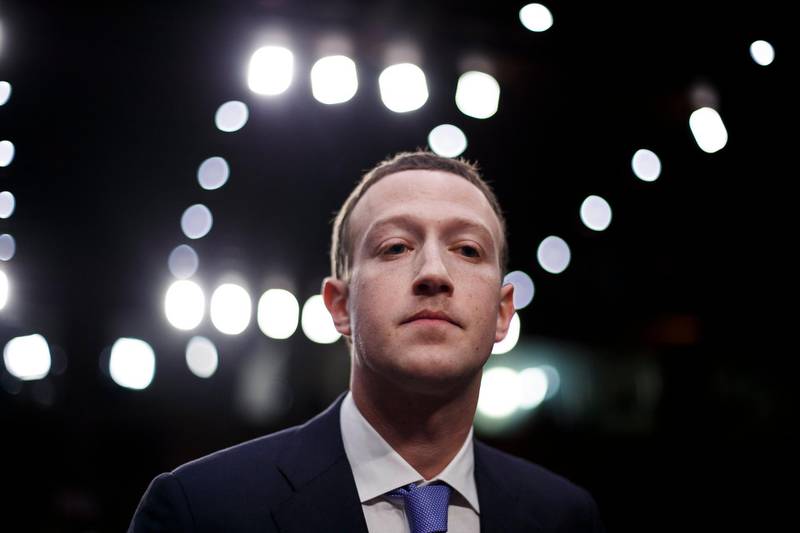 Facebook CEO Mark Zuckerberg testifies before the Senate Commerce, Science and Transportation Committee and the Senate Judiciary Committee. Shawn Thew / EPA
