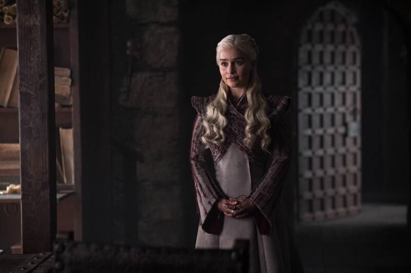 Emilia Clarke as Daenerys Targaryen in 'Game of Thrones'.