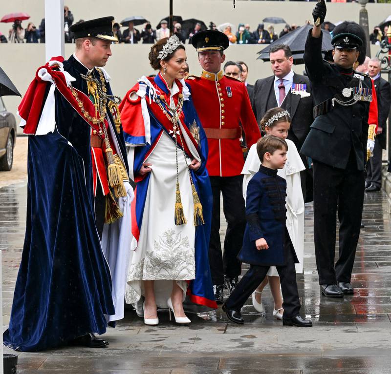 Kate, Princess of Wales wears regal Alexander McQueen gown to coronation