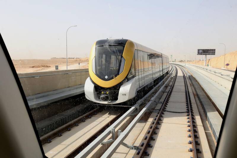 The $23 billion Riyadh Metro, comprising six main lines measuring 176km, is set to open in mid-2021. AFP