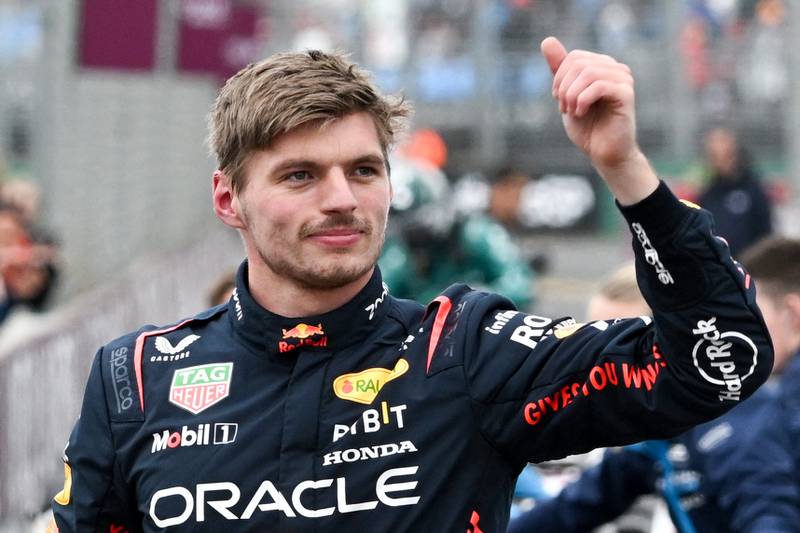 Max Verstappen took pole position for the Australian Grand Prix after recording a fastest lap of 1m 16.732s during qualifying. AFP