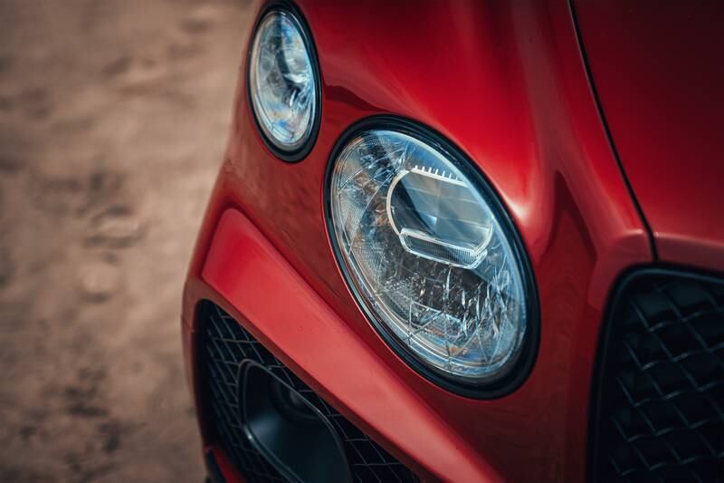 The Bentayga S's black-rimmed headlights. All photos: Bentley