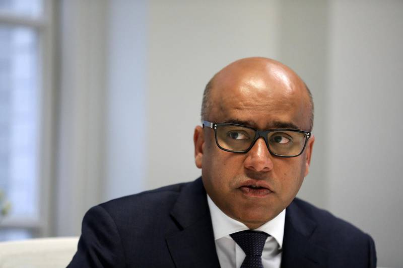 Sanjeev Gupta, executive chairman of Liberty House Group, speaks during an interview in London, U.K., on Friday, Jan. 13, 2017. Brexit makes us focus more on U.K. industry, Gupta said during a Bloomberg Television interview.  Photographer: Simon Dawson/Bloomberg