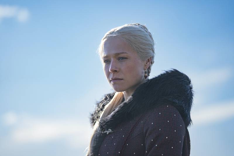 Emma D’Arcy as Princess Rhaenyra Targaryen. 