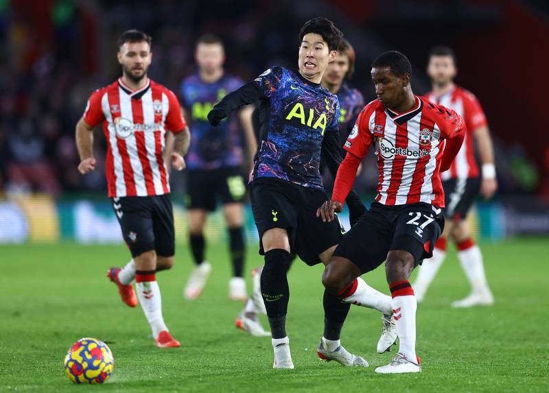 Ibrahima Diallo, 7 - Pressed relentlessly which made it virtually impossible for Spurs to escape their own half in the opening 40 minutes. He did brilliantly to pick the pocket of the hesitant Harry Winks, but his threaded pass was just about cut out. Reuters