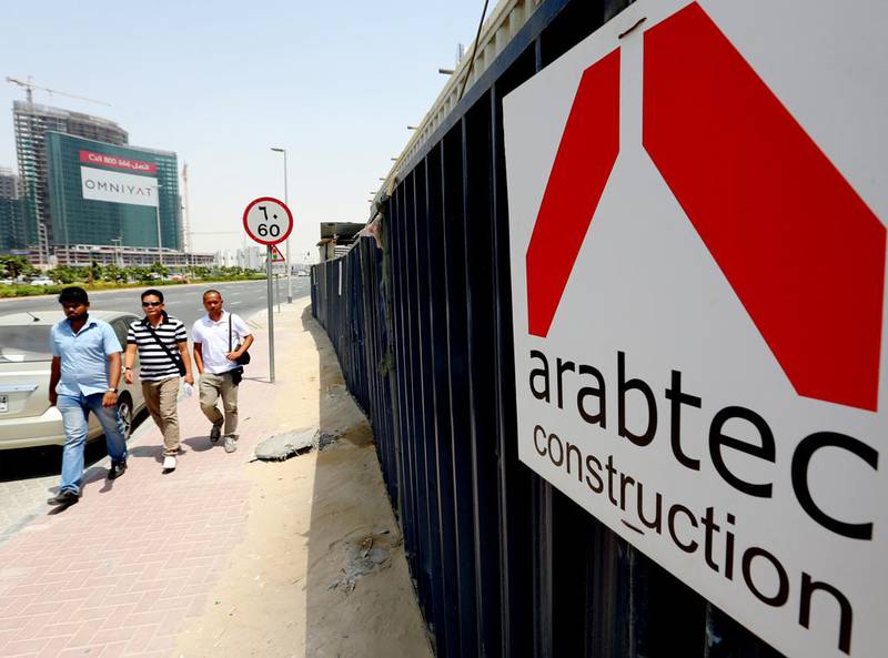 Arabtec said there was no substantial news that had impacted the share price. Satish Kumar / The National