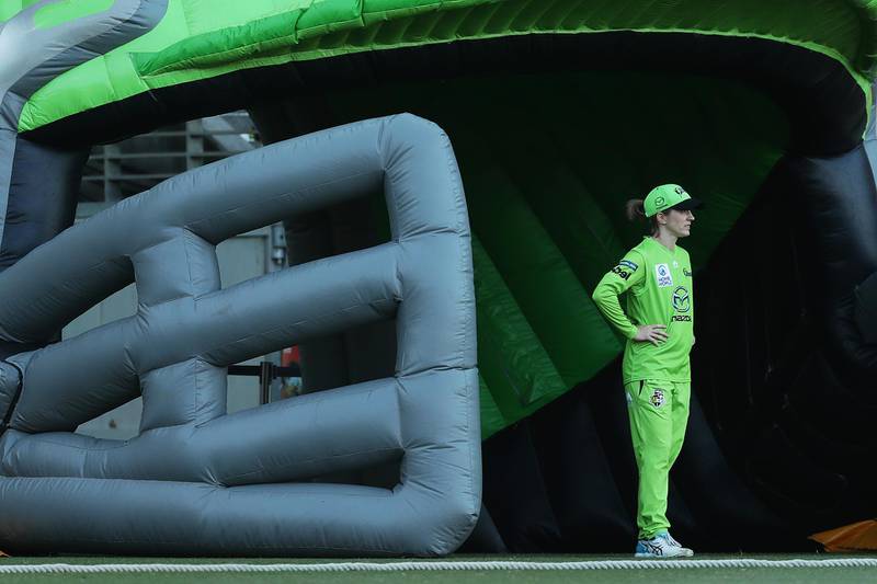 Sydney Thunder's Rachael Haynes during the Women's Big Bash League match against the Sydney Sixers at GIANTS Stadium, on Wednesday, November 18. Getty