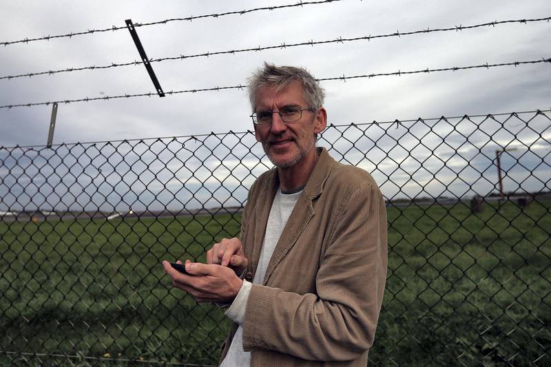 BIGGIN HILL, ENGLAND - OCTOBER 30: Lawyer Clive Stafford Smith poses for a photograph after a plane carrying Shaker Aamer, the last UK Guantanamo Bay detainee to be released, arrived at Biggin Hill Airport on October 30, 2015 in England. Mr Aamer has been detained in a military prison in Cuba since 2002 but has never been charged or put on trial.  (Photo by Carl Court/Getty Images)