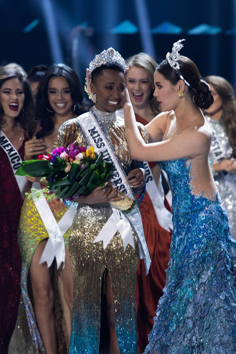Zozibini Tunzi, Miss South Africa 2019 is crowned Miss Universe by Miss Universe 2018, Catriona Gray at the conclusion of The MISS UNIVERSE® Competition on FOX at 7:00 PM ET on Sunday, December 8, 2019 live from Tyler Perry Studios in Atlanta. The new winner will move to New York City where she will live during her reign and become a spokesperson for various causes alongside The Miss Universe Organization. HO/The Miss Universe Organization