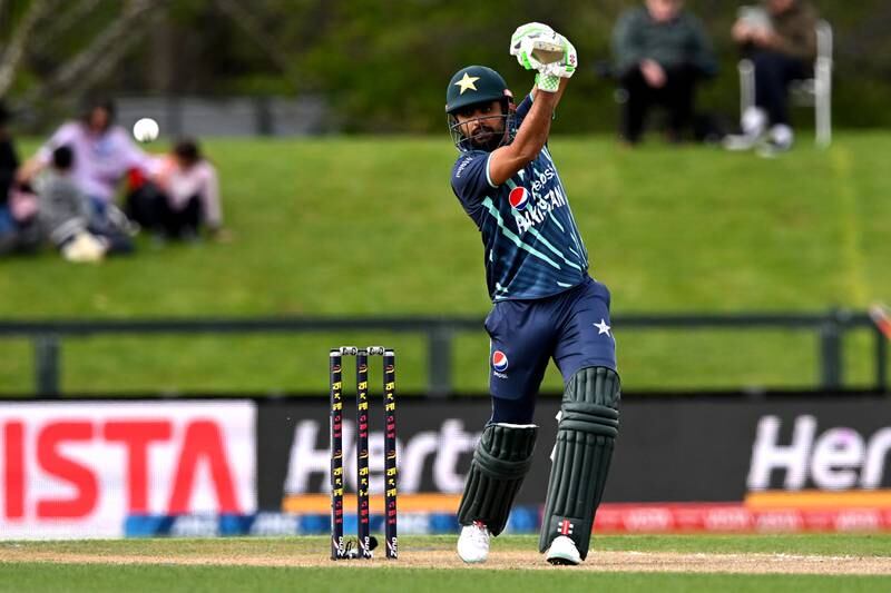 Babar Azam scored a fifty at the Hagley Oval in Christchurch. Getty