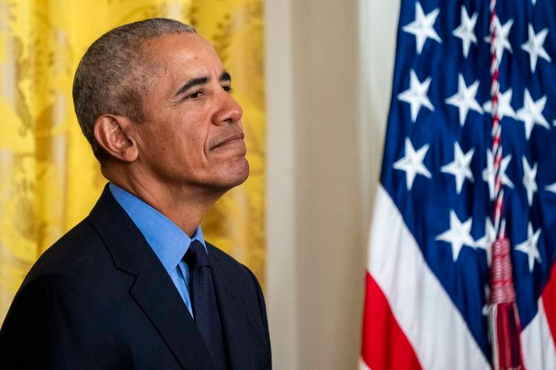 Former US president Barack Obama in the White House on April 5. EPA