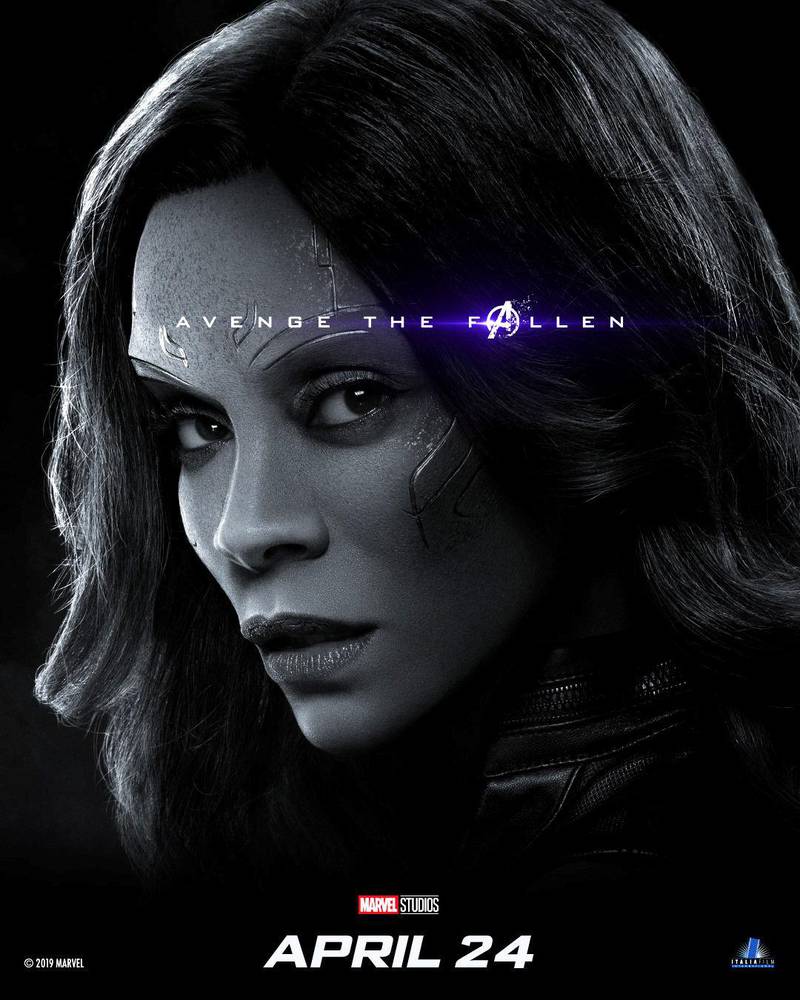 Zoe Saldana as Gamora. Courtesy Marvel