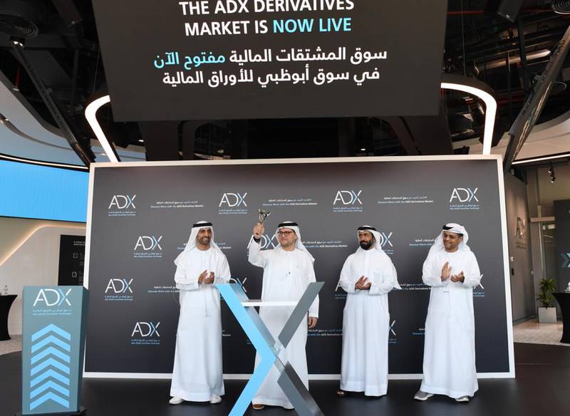 The Abu Dhabi Securities Exchange introduced a derivatives market on Thursday as the exchange rolls out initiatives to develop Abu Dhabi’s capital markets and bring its products and services in line with global peers. Photo: ADX