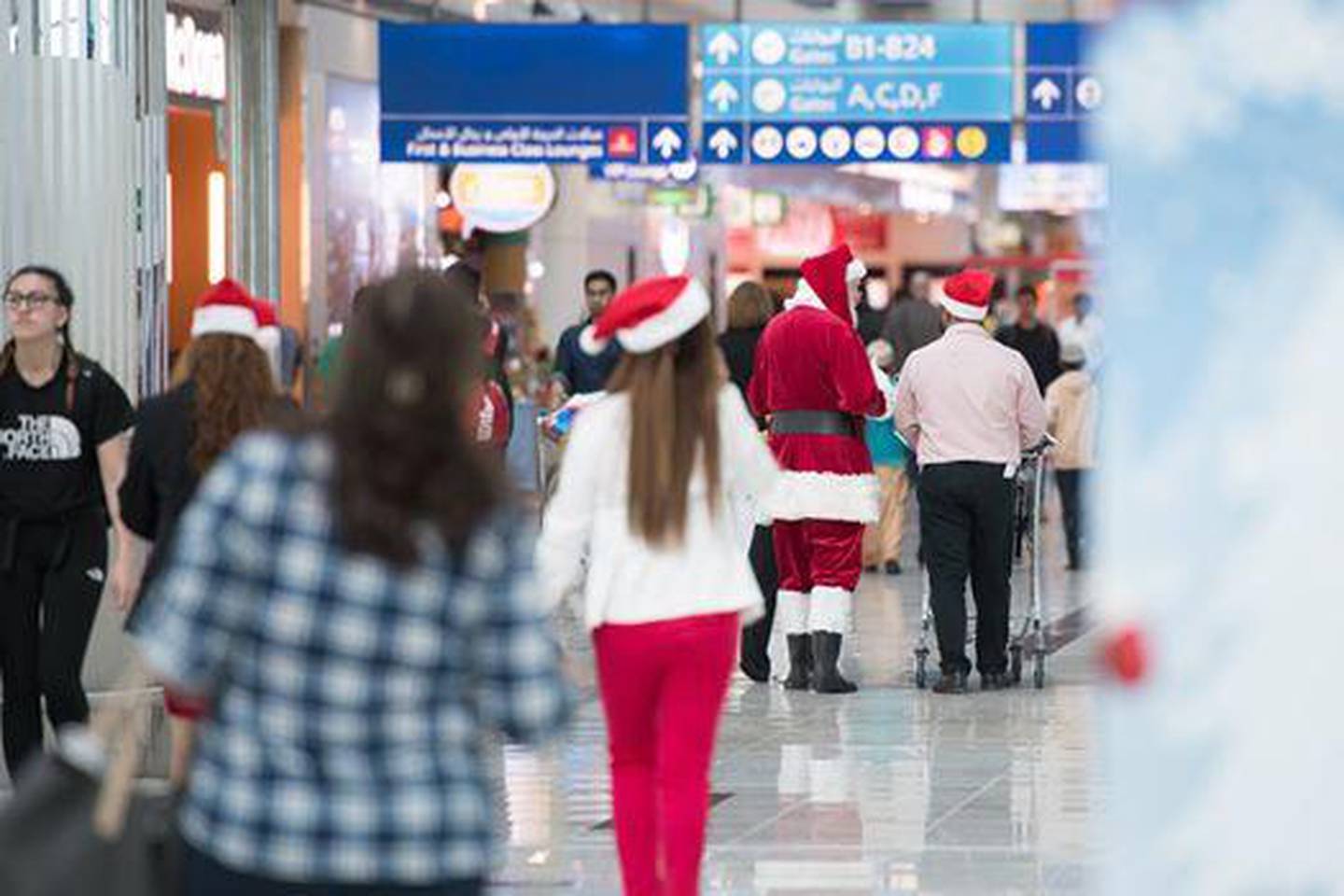 Get in the festive spirit at DXB this holiday season. Courtesy DXB