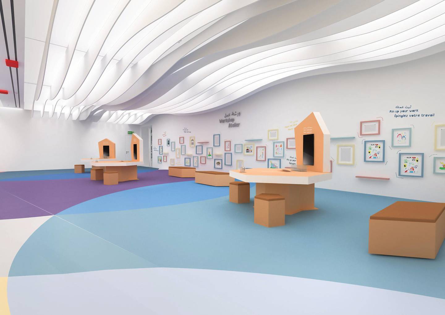 Inside the Louvre Abu Dhabi’s Children’s Museum. Courtesy Louvre Abu Dhabi / Department of Culture and Tourism – Abu Dhabi