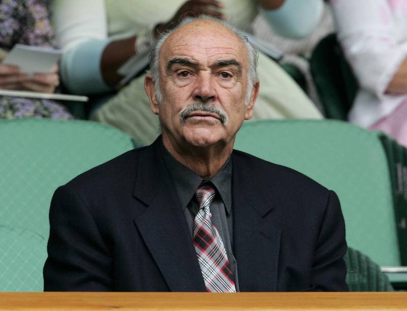 LONDON - JUNE 25:  Sean Connery the Scottish actor spectates on Centre Court during the sixth day of the Wimbledon Lawn Tennis Championship on June 25, 2005 at the All England Lawn Tennis and Croquet Club in London.  (Photo by Phil Cole/Getty Images)