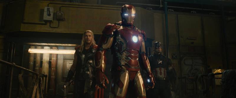 Marvel's Avengers: Age Of Ultron..L to R: Thor (Chris Hemsworth), Iron Man/Tony Stark (Robert Downey Jr.) and Captain America/Steve Rogers (Chris Evans) ..Ph: Film Frame..©Marvel 2015 *** Local Caption ***  TFR3540_v010_058862.1097.jpg