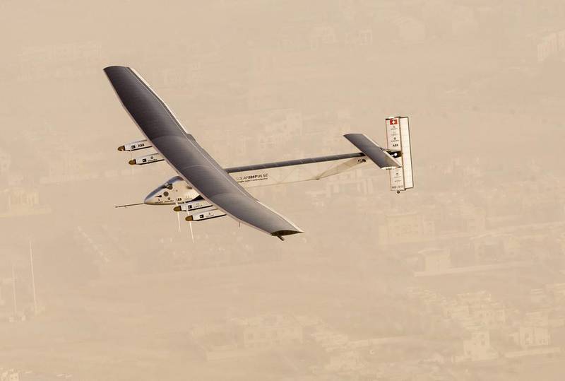 Solar Impulse proves that solar energy is good for the environment but it comes with its limitations.  Photo: Jean Revillard / EPA