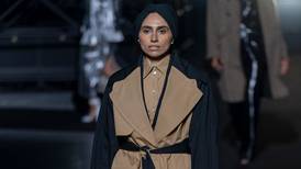 Iraqi para-athlete Zainab Al-Eqabi from Dubai walks Boss runway at Milan Fashion Week