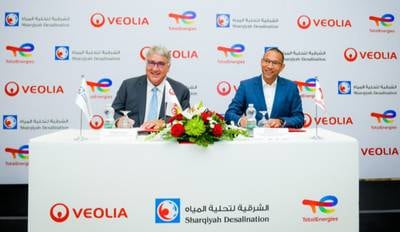 TotalEnergies and Veolia have signed an agreement to start the construction of a large solar photovoltaic systems providing power for a desalination plant in Oman. Photo: TotalEnergies
