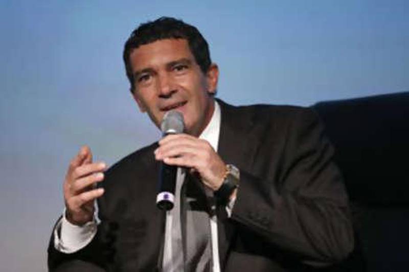 Antonio Banderas, the Hollywood film star, wraps up a three-night series of master classes at The Circle Conference at Shangri-La hotel in Abu Dhabi last night.