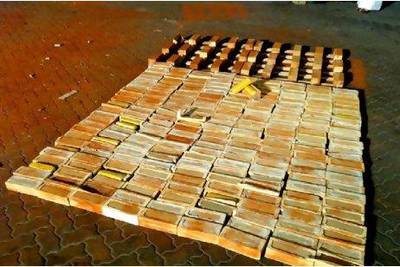 The 130-kilogram haul of heroin was discovered after officers at Jebel Ali port searched a container, which had been destined for its original departure point of Pakistan after a change of route. The drugs were hidden within pallets and were covered by iron filings to help avoid X-ray detection. Courtesy of Dubai PoliceIt was seized in Jebel Ali port ... The biggest seizing so far this year. the container originally heading to Spain but when it reached Morocco for unknown reasons the senders decided to transfer it back to Pakistan, through Nigeria and Oman.