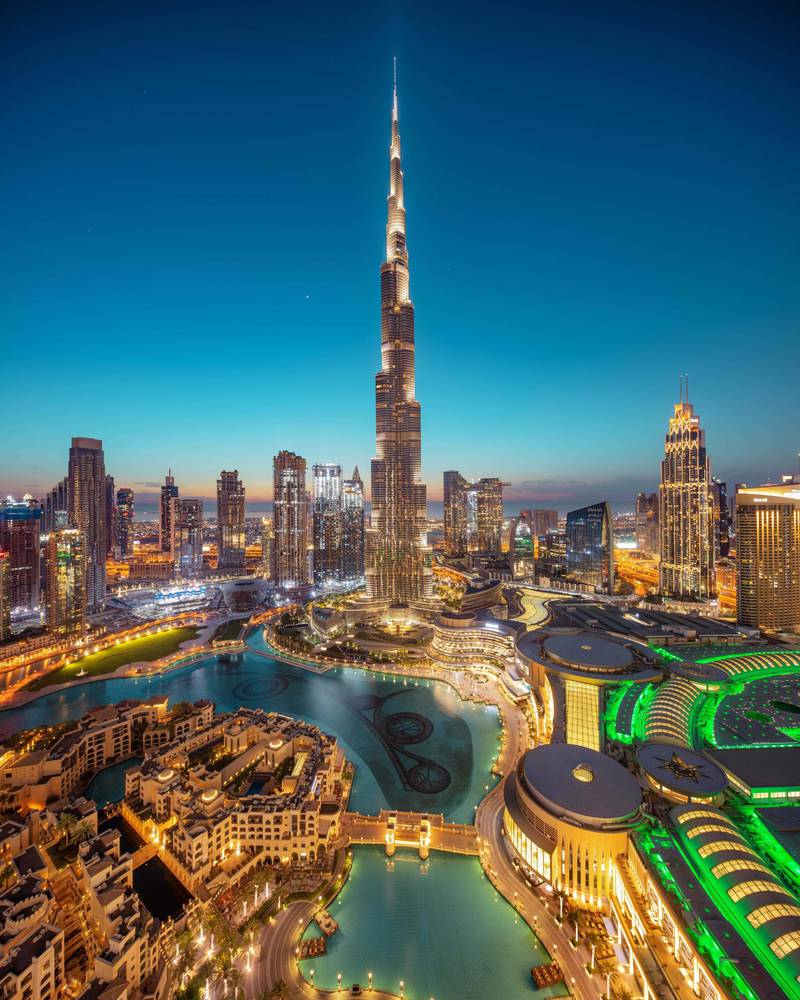 'An empty Downtown Dubai with a lit Burj Khalifa always standing tall', by Haytham El Achkar