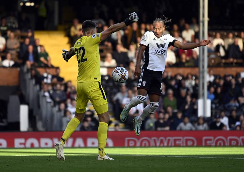 Fulham's Bobby Decordova-Reid nets a late consolation. Reuters