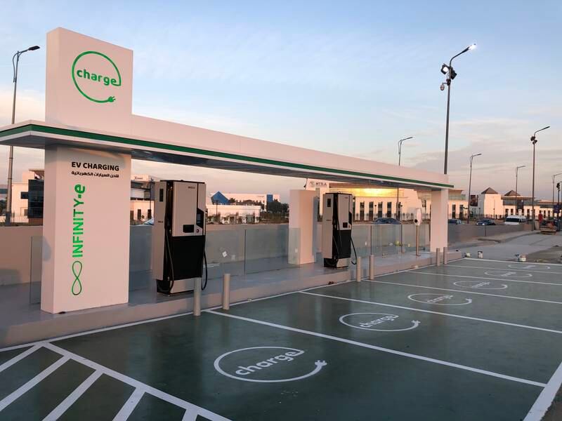 Infinity EV has 70 stations with 210 charging points in Egypt. Photo: Infinity EV