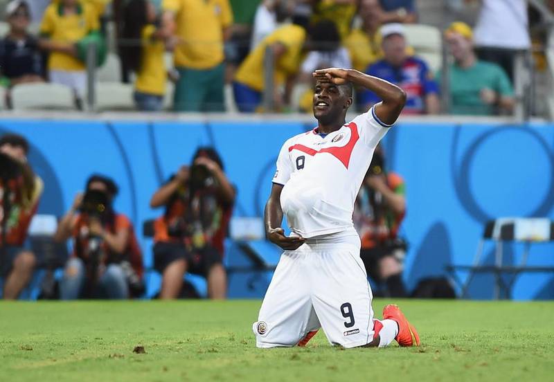 Joel Campbell is a mainstay for Costa Rica but has only recently broken into the Arsenal first team. Laurence Griffiths / Getty Images