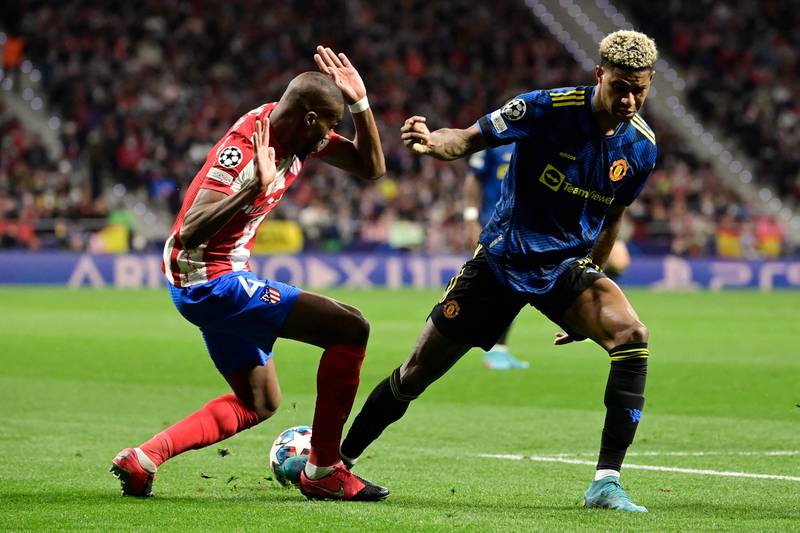Geoffrey Kondogbia 9 - A colossus in the middle of the park for Atleti. Won almost every second ball, broke up play and dominated the midfield battle with his energy and athleticism. Ran the show in the first half. AFP