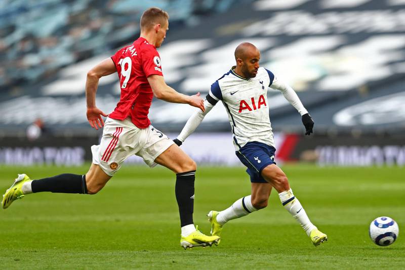 Lucas Moura – 7. Looked lively when he attempted to spring forward on the counter-attack, but too often picked the wrong pass or was dispossessed too easily. Got the assist for Son’s goal and was the Spurs attacker who looked most likely to make something happen during an abject second half for the hosts. AFP