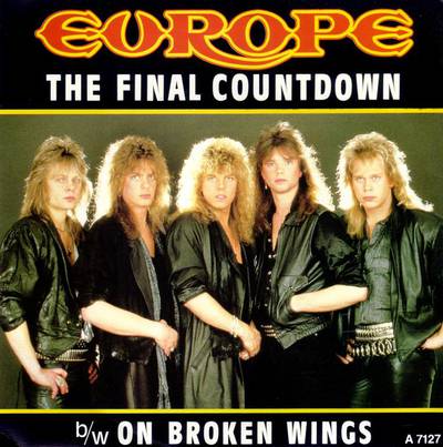 The cover for Europe's 1986 single The Final Countdown.
