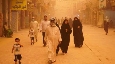 An image that illustrates this article Dust storms are choking the Middle East