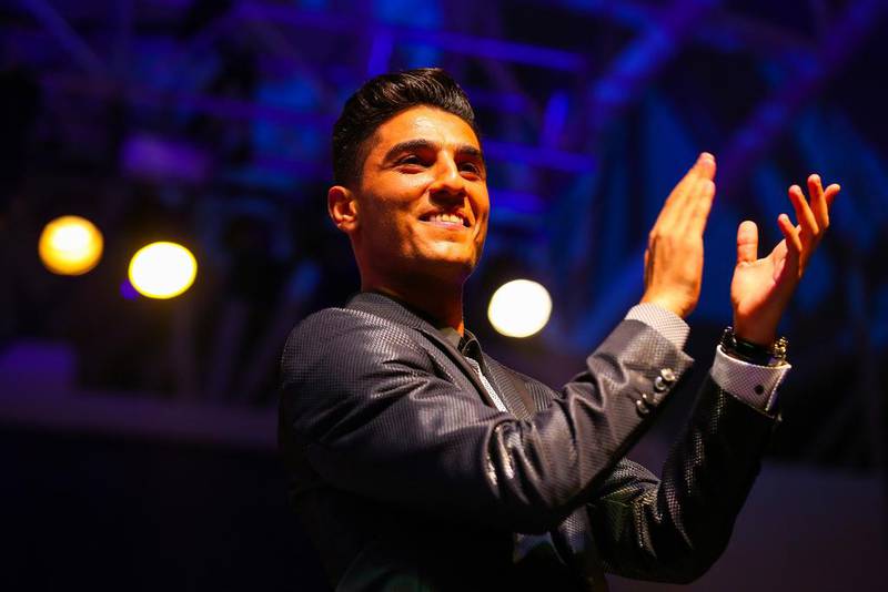 Palestinian singer Mohammed Assaf. Photo: Dubai Festivals and Retail Est