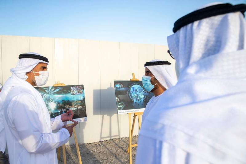 Sheikh Khaled bin Mohamed bin Zayed Al Nahyan Visits the SeaWorld Abu Dhabi on Yas Island. Courtesy Abu Dhabi Government Media Office