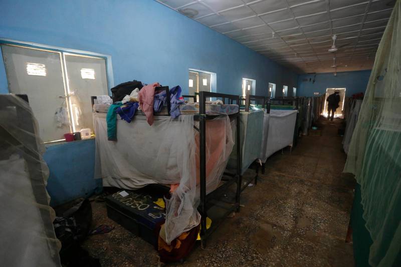 Belongings of missing Government Science Secondary School pupils are are seen at their hostel in Kankara, Nigeria. AP Photo