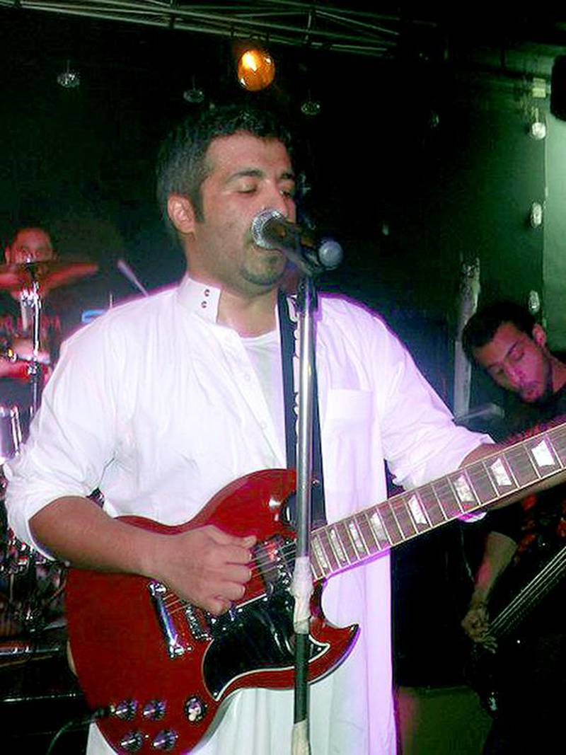 The  founder and frontman M Al-Hajjaj of the band Sound of Ruby from Saudi Arabia. Courtesy Sound of Ruby
