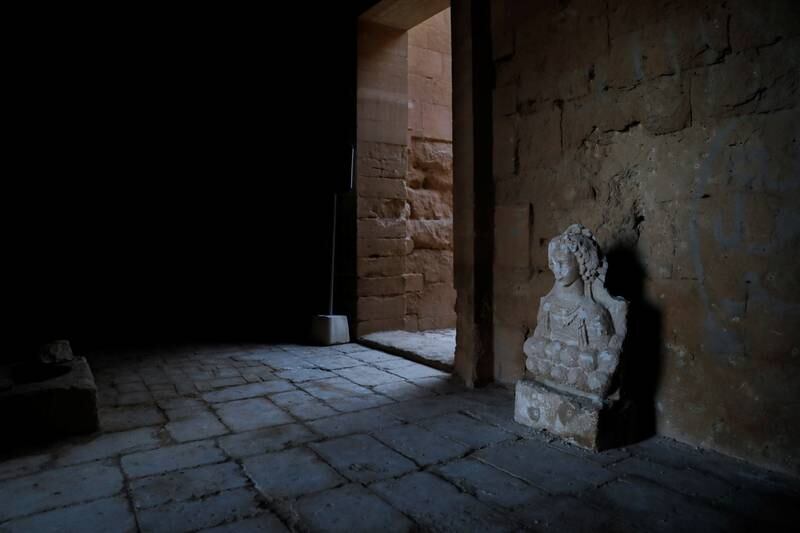 A statue inside the ancient city. Reuters