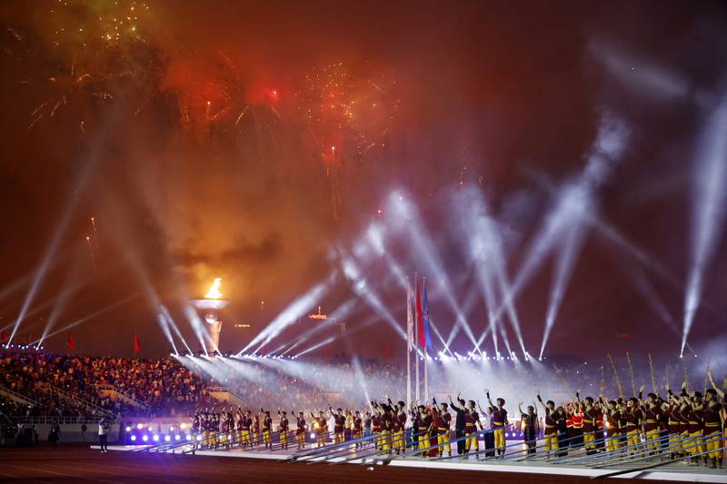 Opening ceremony of the SEA Games in Hanoi. Reuters