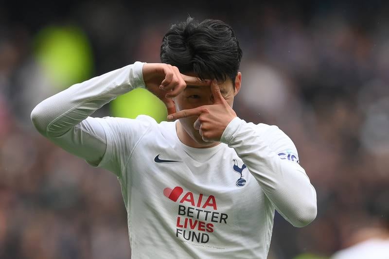 Right wing: Son Heung-min (Tottenham). Involved in all three goals by scoring twice and providing an assist in the 3-1 win over Leicester City. The South Korean forward’s second, curling in a left footed strike from distance, was spectacular. Getty