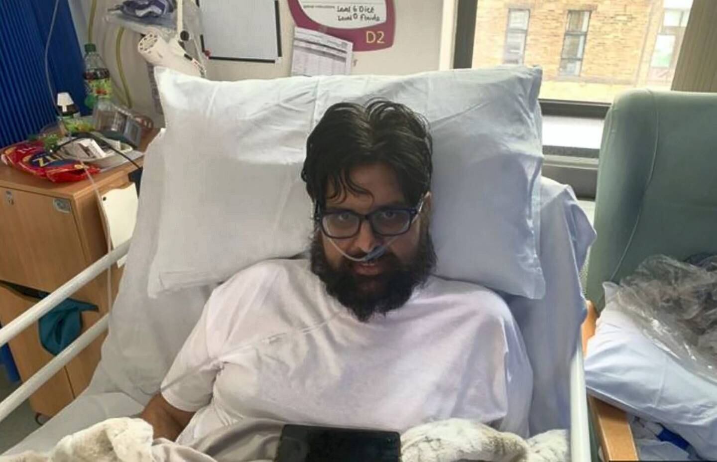 Mohammed Azeem almost lost his life to coronavirus after 68 days in hospital. He woke from a coma to discover that his mother had died. Photo: John Wright