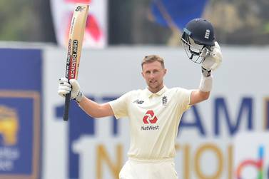 Joe Root, pictured scoring his 18th Test hundred against Sri Lanka, brought up his 20th in the first Test against India. Courtesy Sri Lanka Cricket