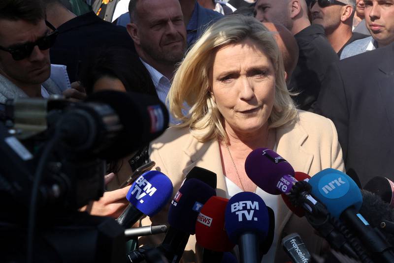 Marine Le Pen has come across as less extreme than Eric Zemmour, who lost in the first round of the presidential election. Reuters